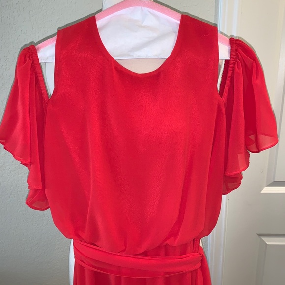 Eliza J Cold Shoulder Dress Size 8 - Picture 2 of 12
